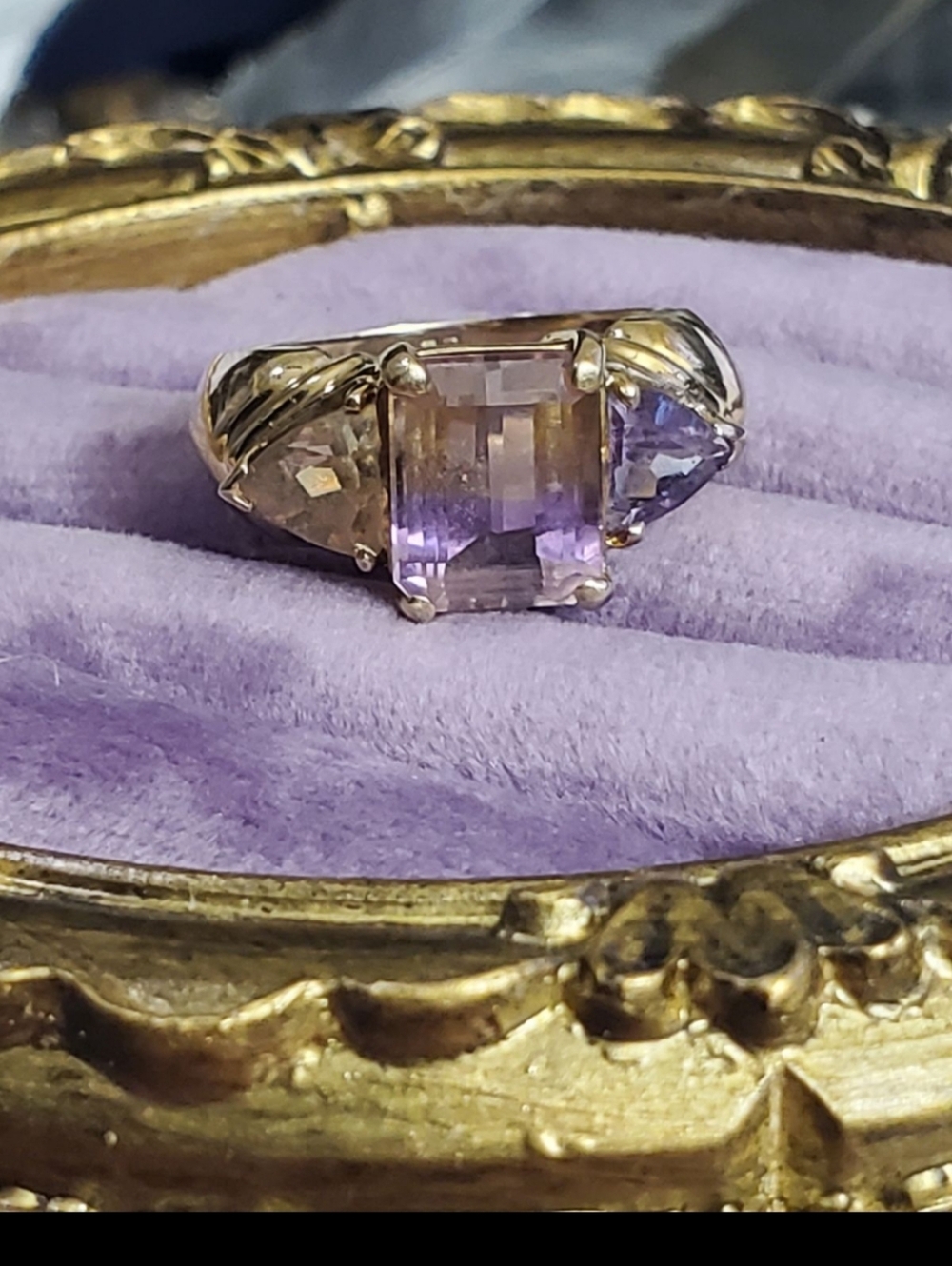 10k ametrine ring size 8! Stamped 10k and tested. I love ametrine! It's a mix of